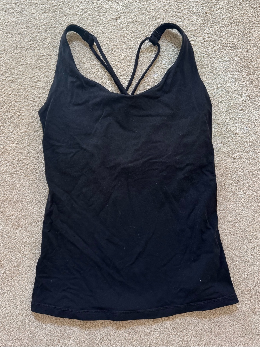Prana Black Strappy Yoga Tank